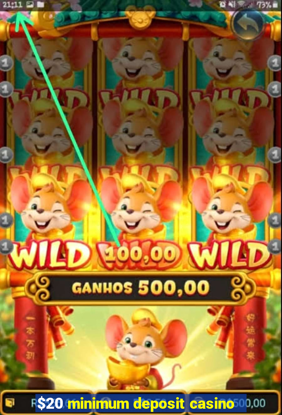 $20 minimum deposit casino